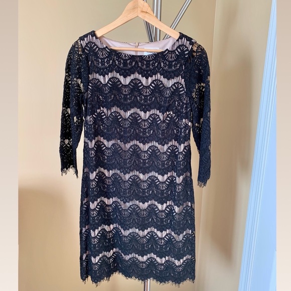 HP♦️NWOT Eliza J Black Lace Shift Dress—Host Pick - Picture 2 of 15